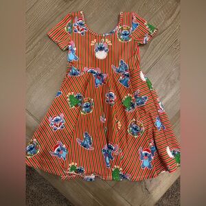 WRK - Wild Rich Kids Disney Holiday Christmas Stitch Twirl Style Dress size 9/10